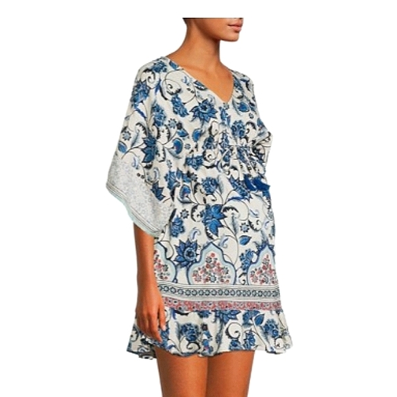 NWT Stunning ROMANTIC GYPSY~Maternity~Lightweight Empire Waist Short Kimomo Dres - Picture 2 of 16